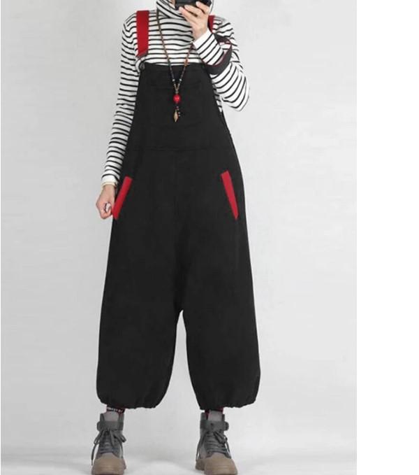 New Split Joint Casual Overalls Jumpsuits-STYLEGOING