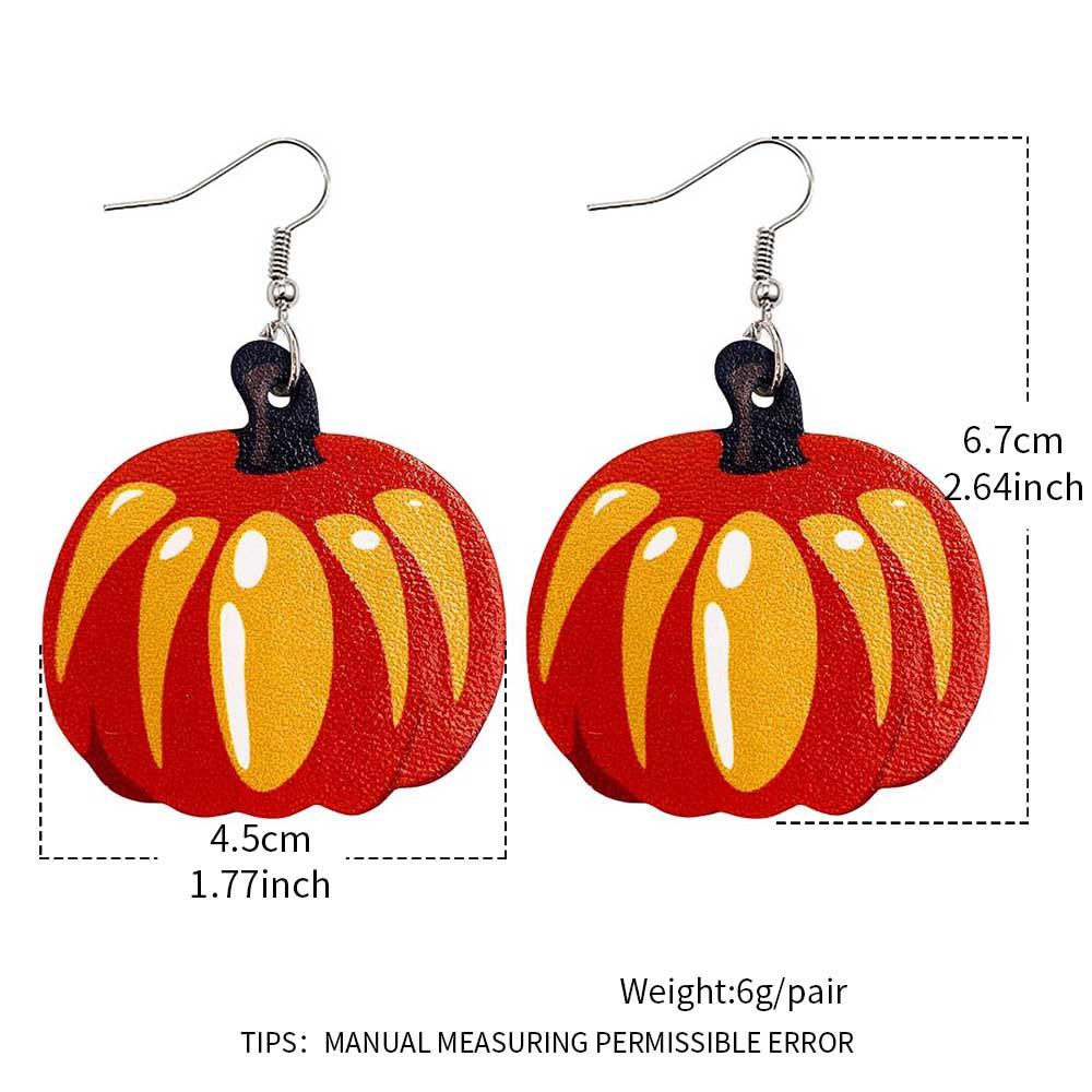 Thanksgiveing Day Pumpkin Turkey Earring 2 Sets