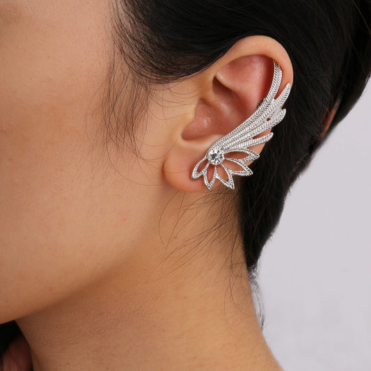 Fashion Diamond Inlay Wings Shape Women Earrings
