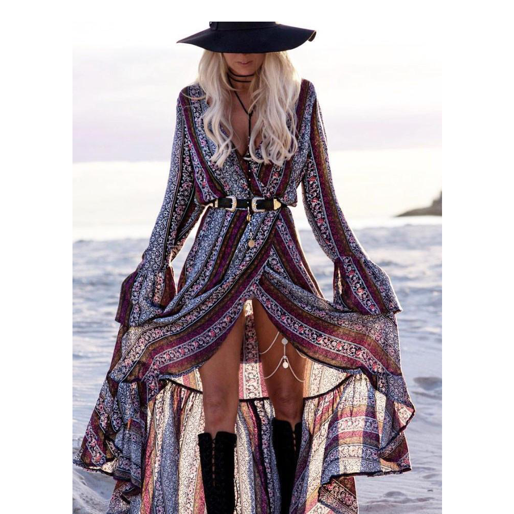 Women Hot Selling Bohemia Long Beach Dresses-STYLEGOING