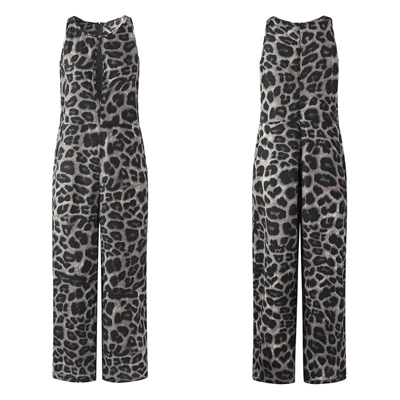 Sexy Leopard Plus Size Women Casual Rompers-STYLEGOING