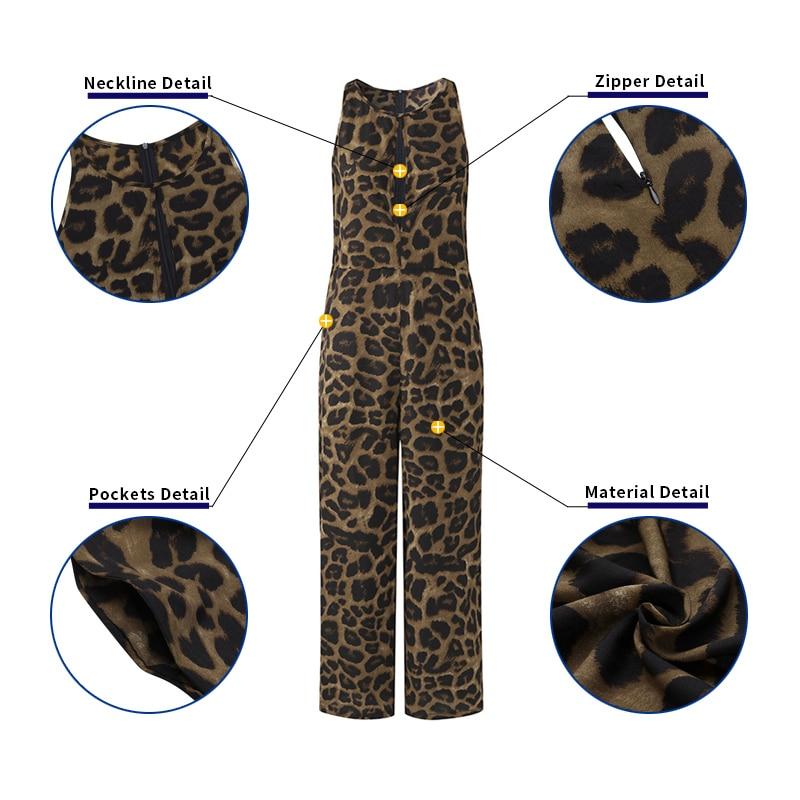 Sexy Leopard Plus Size Women Casual Rompers-STYLEGOING