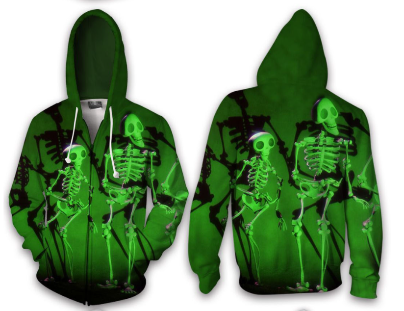 Plus Size Horrible Halloween 3D Print Hoodies-STYLEGOING