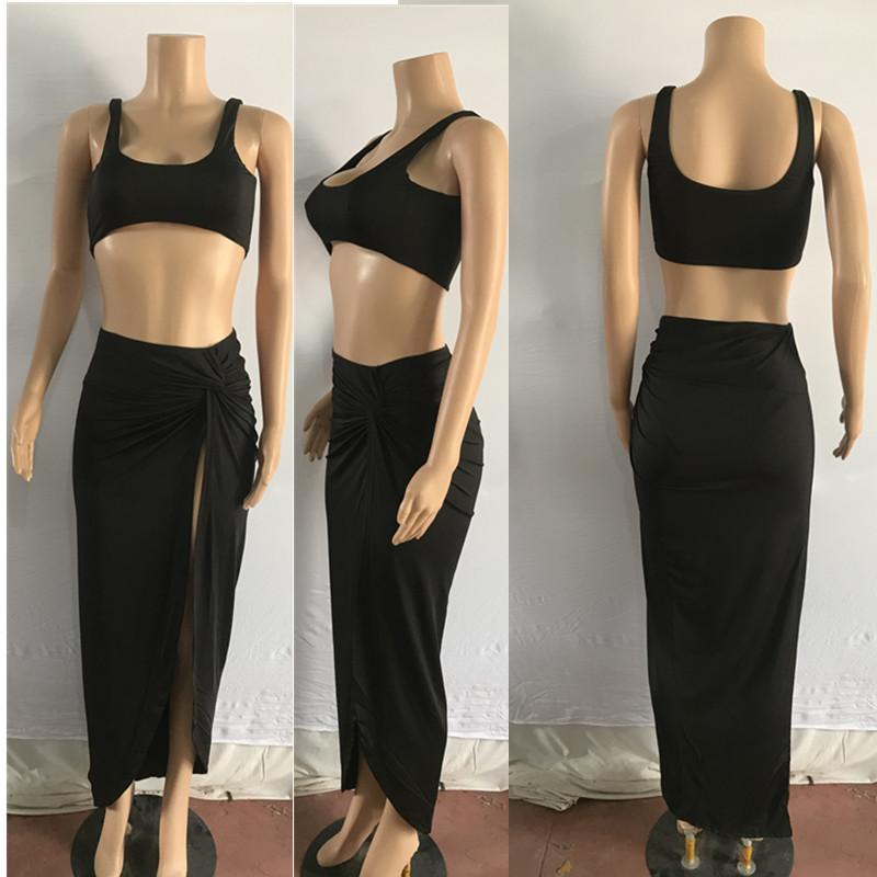 Sexy Women Strapless 2 Pieces Dresses-STYLEGOING