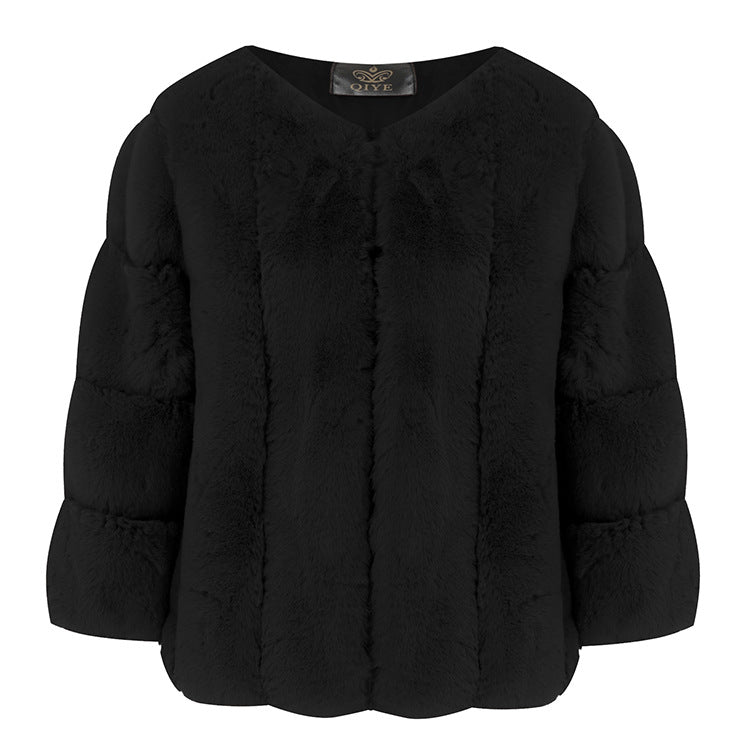 Winter Artificial Fur Short Coats for Women
