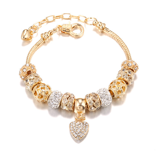 DIY Golden Color Sweetheart Bracelets for Women