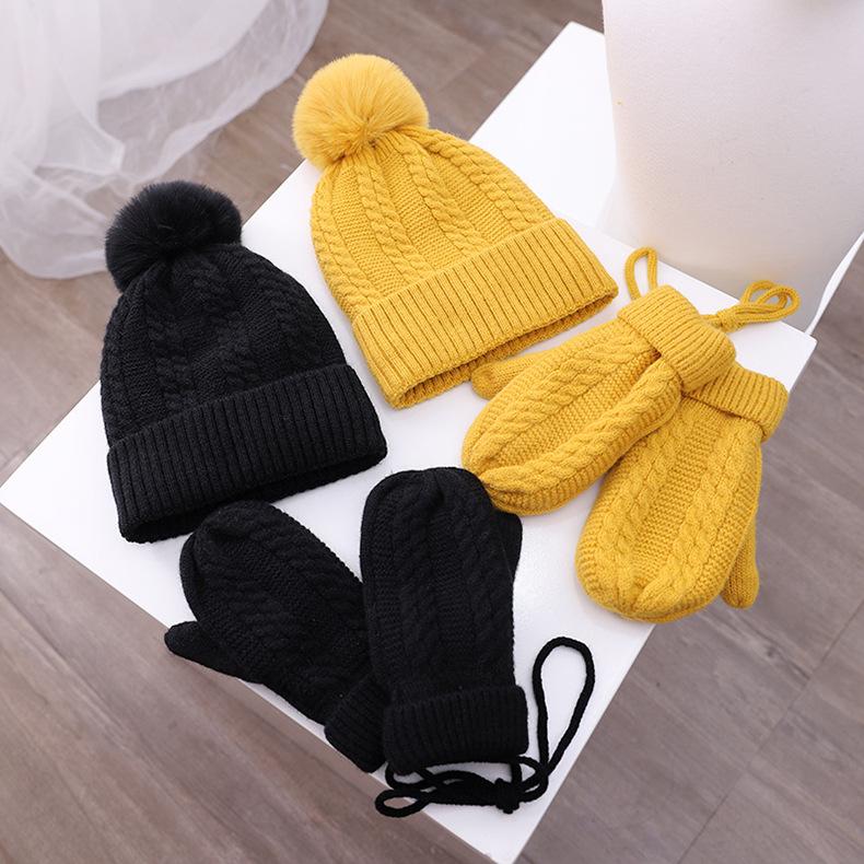 Kids Winter Kitting 3pcs/Set Hats&Scarfs&Gloves
