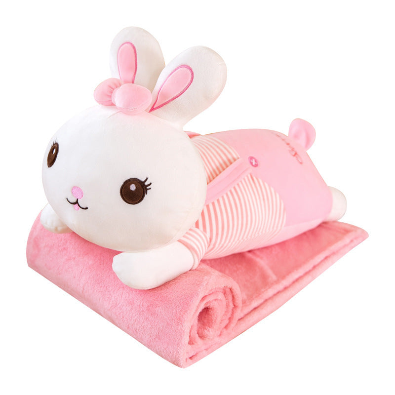 Rabbit Design Pillow and Blankets Sets