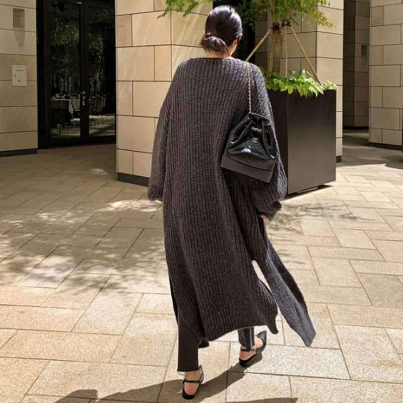 Luxury Loose Knitting Long Cardigan Sweaters-STYLEGOING