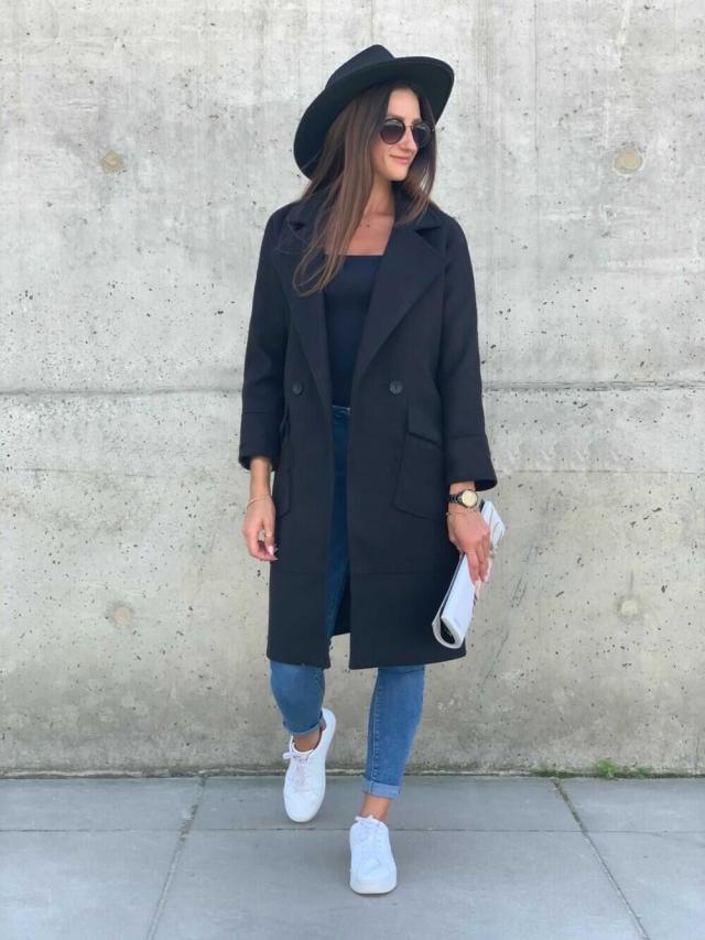 Women Long Sleeves Blazer Overcoat-STYLEGOING