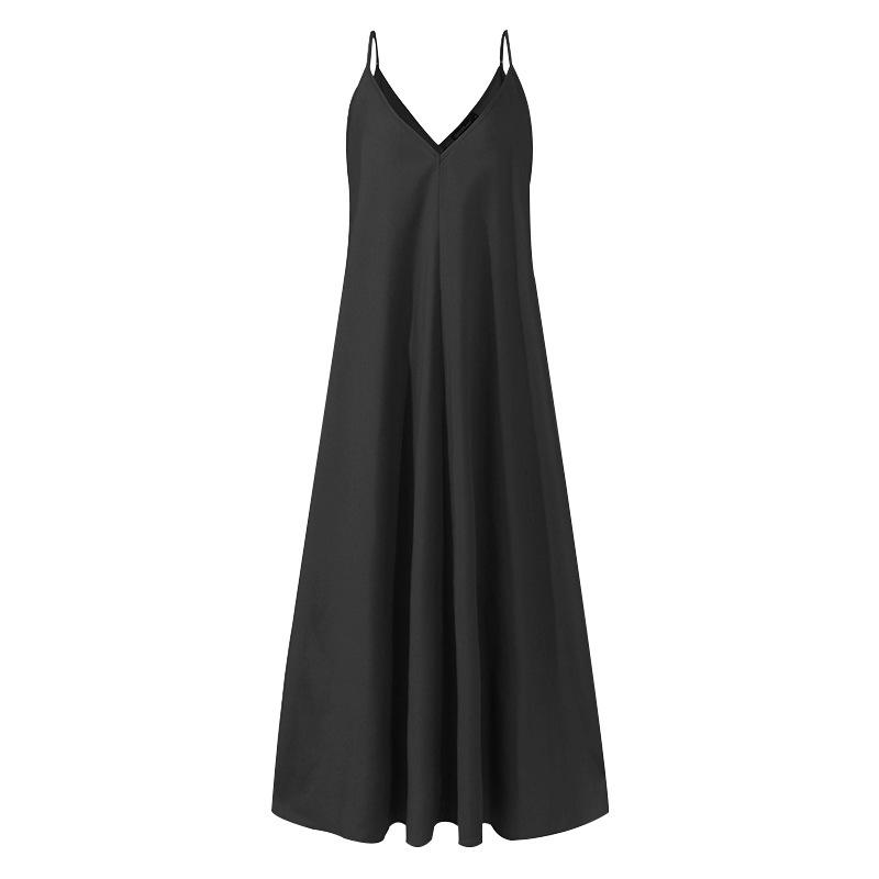 Plus Sizes Sexy Backless Loose Long Dresses-STYLEGOING