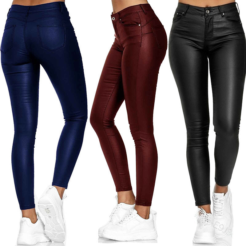 Sexy PU Leather Leggings for Women