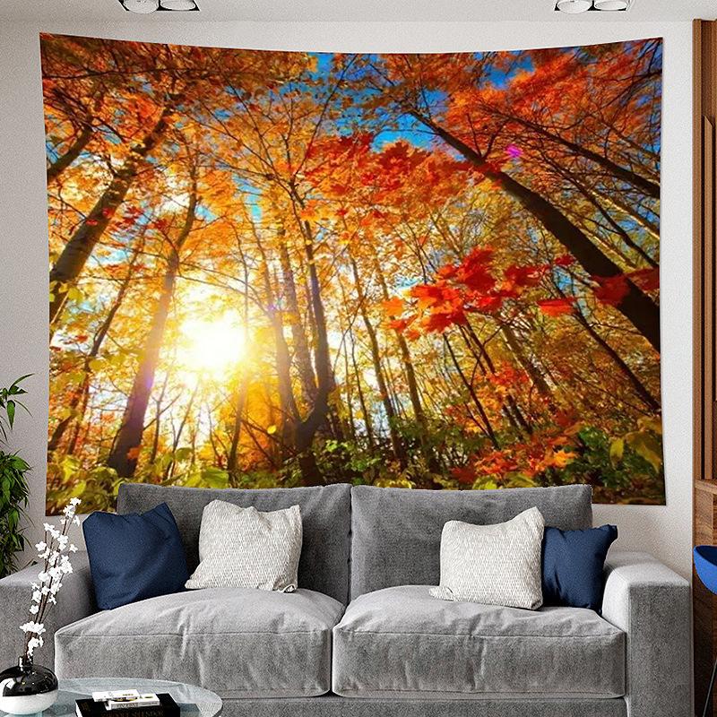 3D Forest Print Home Decorative Hanging Wall Tapestry