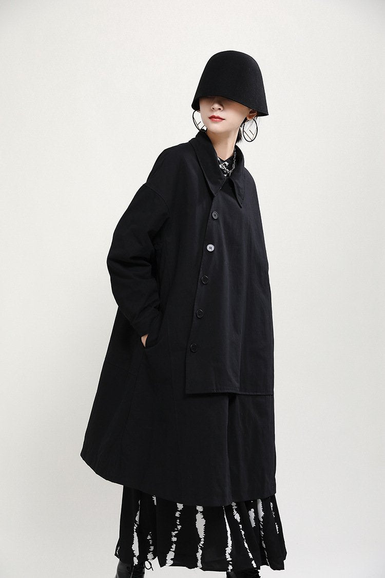 Women Irregular Winter Thicken Overcoat