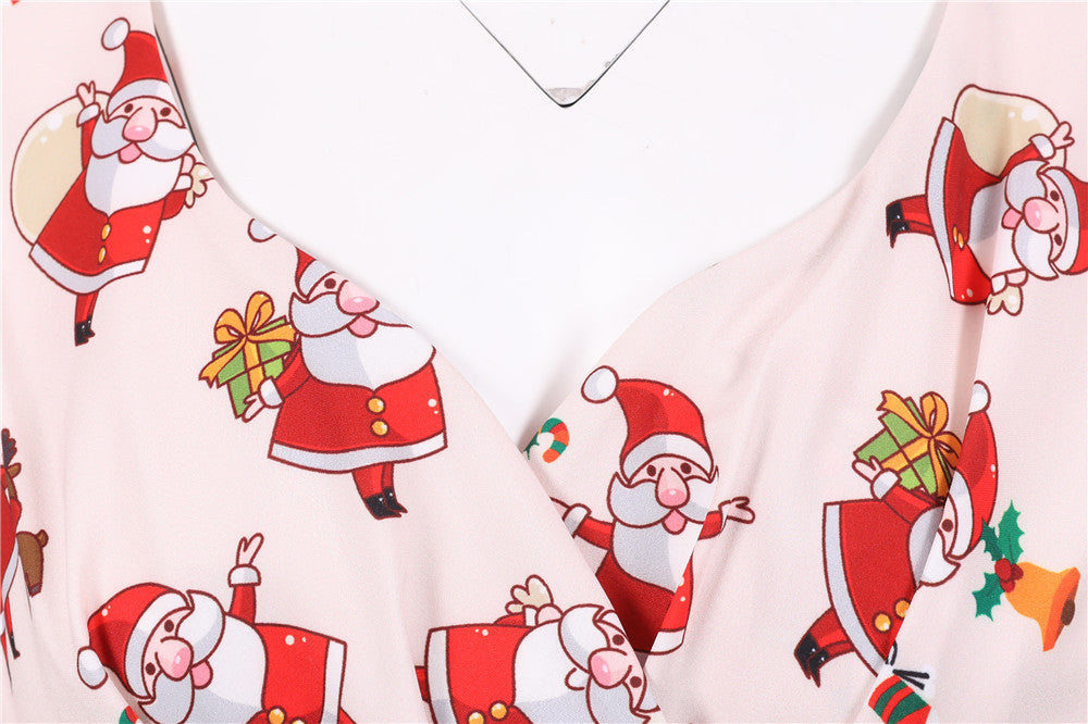 Merry Christmas Short Sleeves Dresses