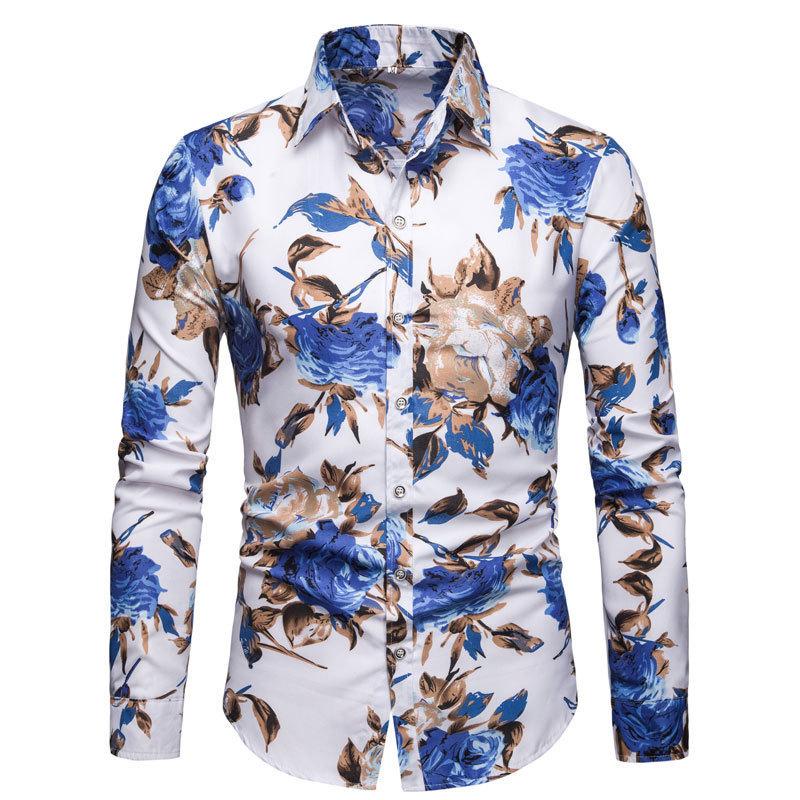 Plus Sizes Men Long Sleeves Shirts-STYLEGOING