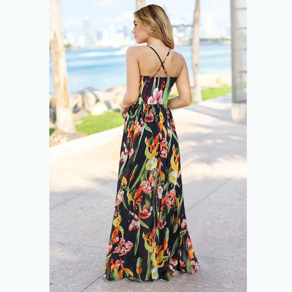 Women Summer Bohemian Long Dresses-STYLEGOING