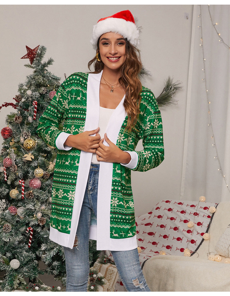 Christmas Knitted Coats for Women
