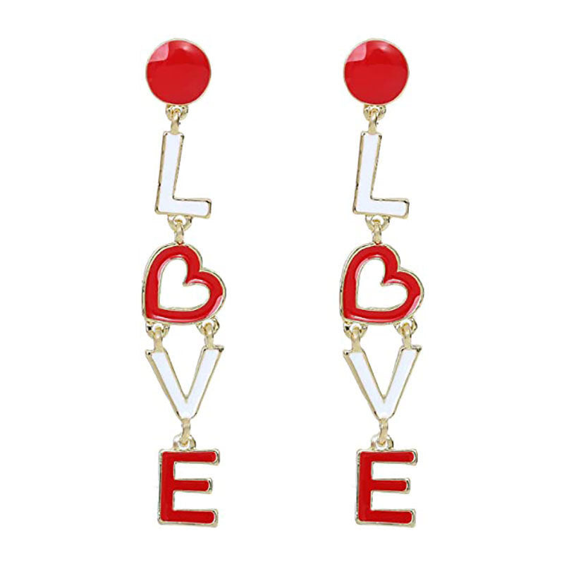 Lovely Love Design Women Earrings for Valentine's Day