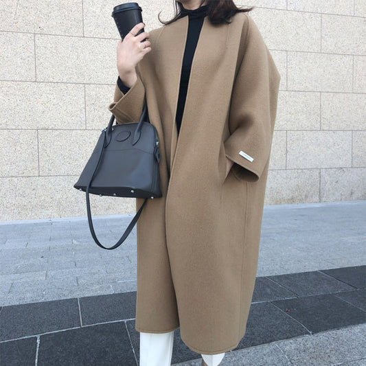 Plus Sizes Women Long Overcoat