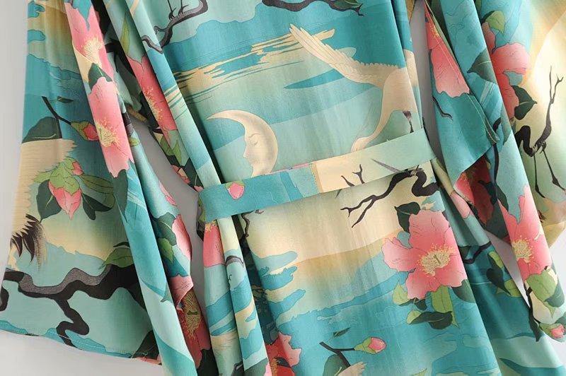 Bohemia Lotus Kimono Cover Ups-STYLEGOING