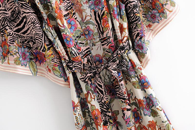 Summer Women Folral Print Kimono-STYLEGOING