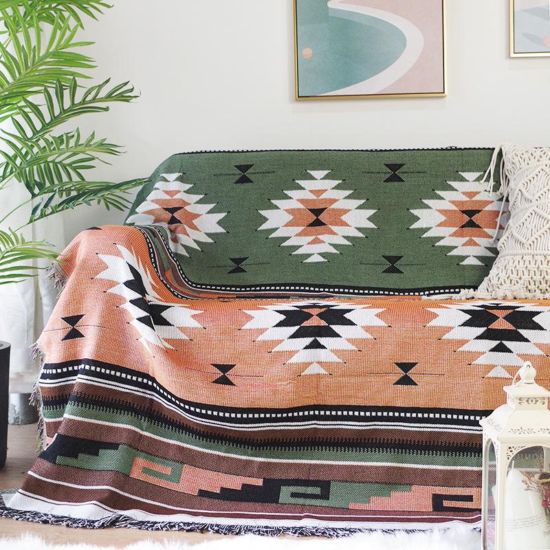 Geometry Pattern Double Side Sofa Blanket-3-90*90cm-Free Shipping at meselling99