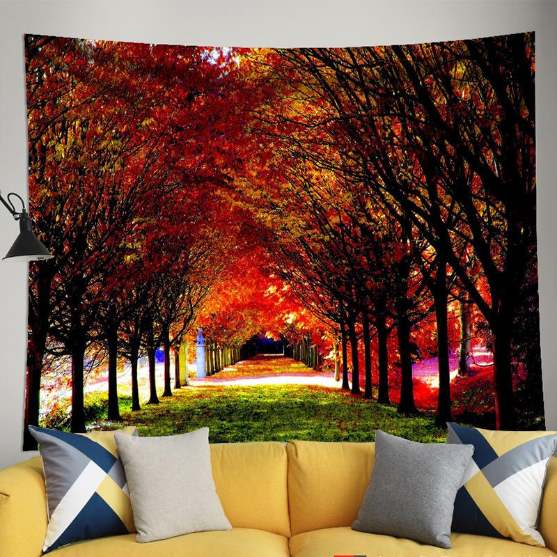 3D Forest Print Home Decorative Hanging Wall Tapestry