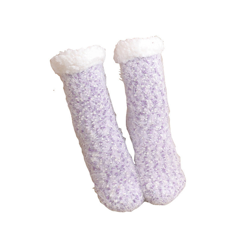 Winter Velvet Warm Sleep Socks for Women