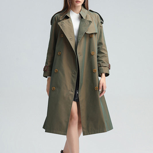Classy Designed Long Trenchcoat for Women