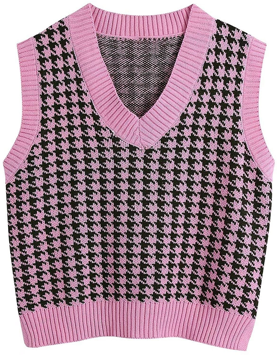 Fashion Sleeveless Women Knitting Vest