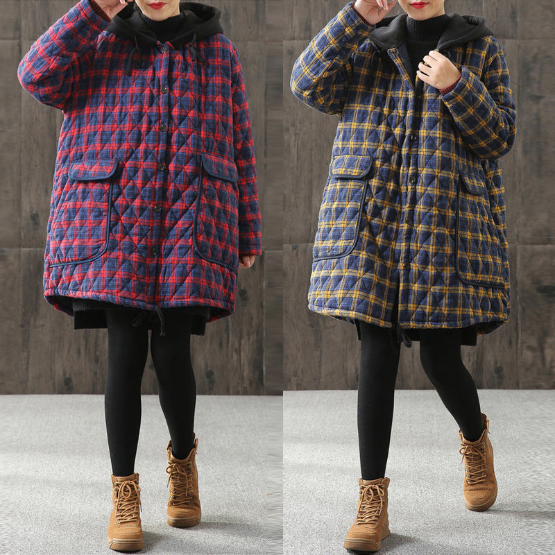 Winter Cotton Women Plus Sizes Overcoats