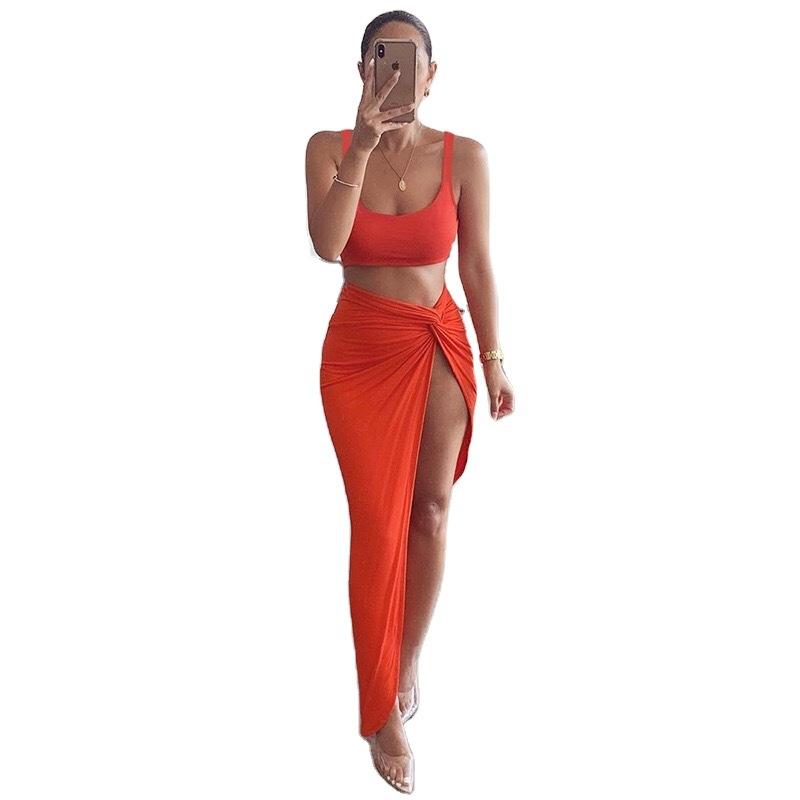 Sexy Women Strapless 2 Pieces Dresses-STYLEGOING