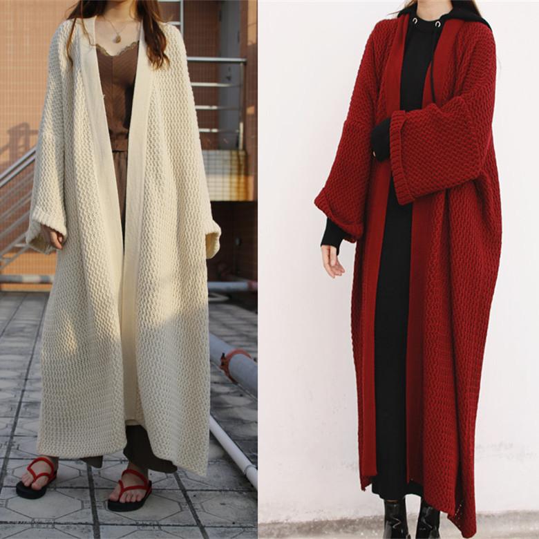 Plus Sizes Loose Knitting Women Overcoat-STYLEGOING