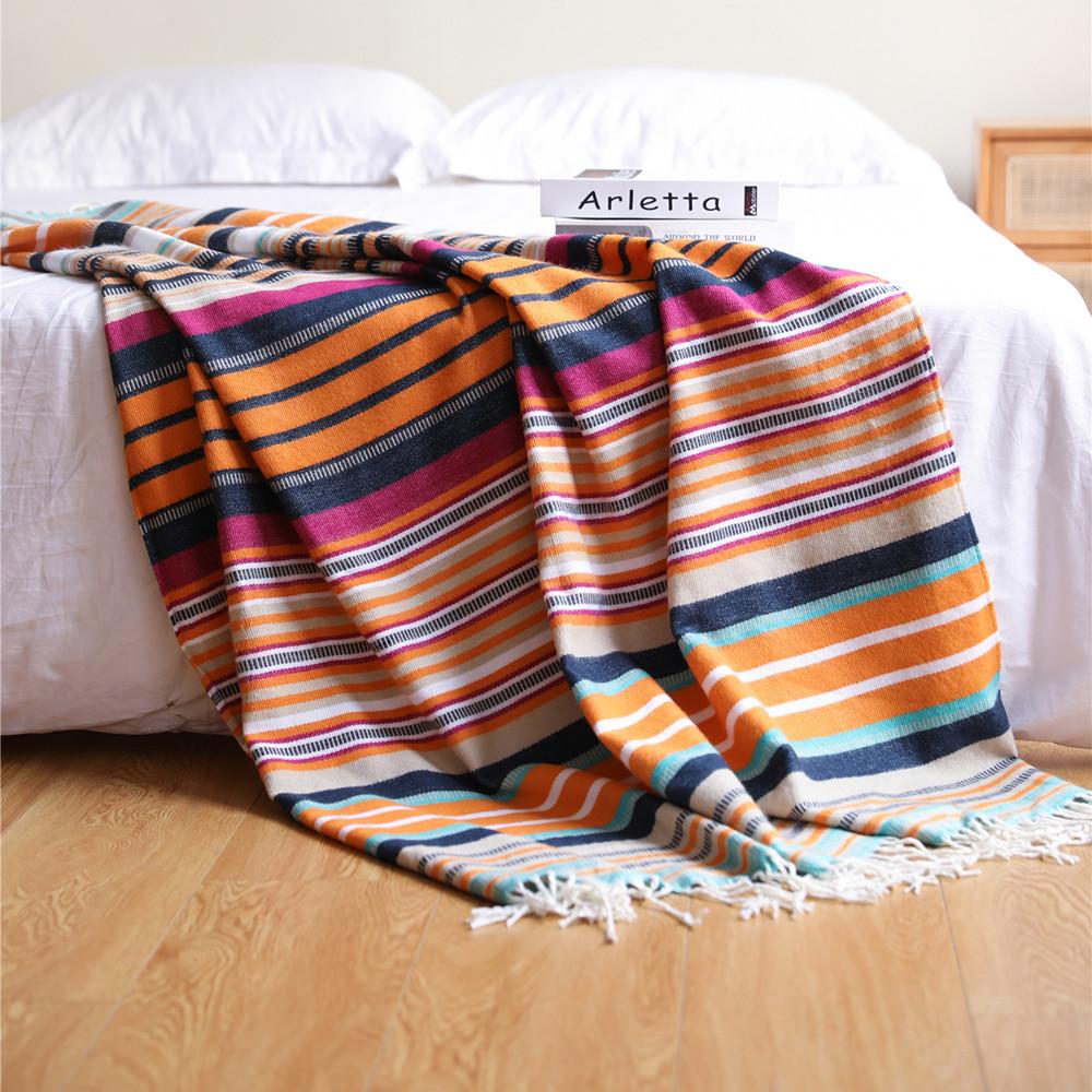Summer Casual Rainbow Blanket-The same as Picture-115*150+10CM-Free Shipping at meselling99