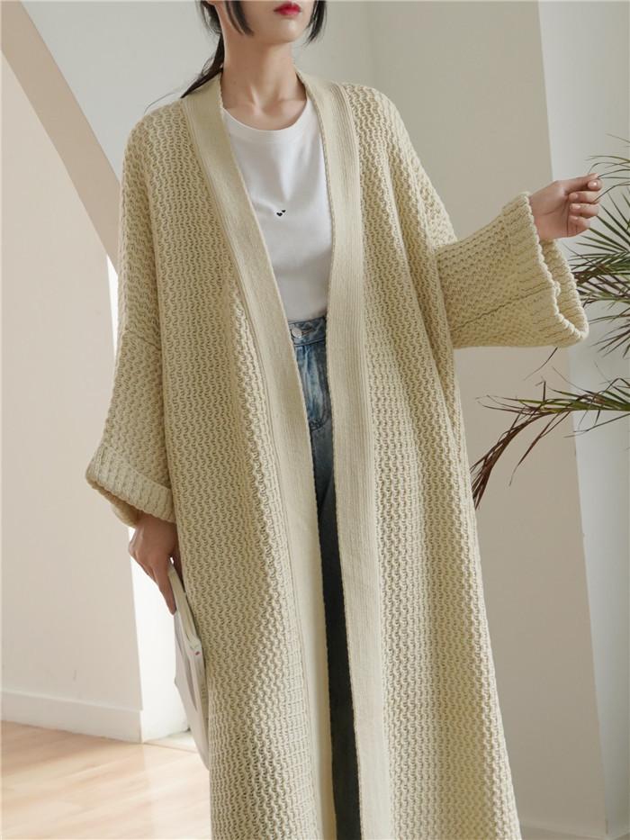 Plus Sizes Loose Knitting Women Overcoat-STYLEGOING
