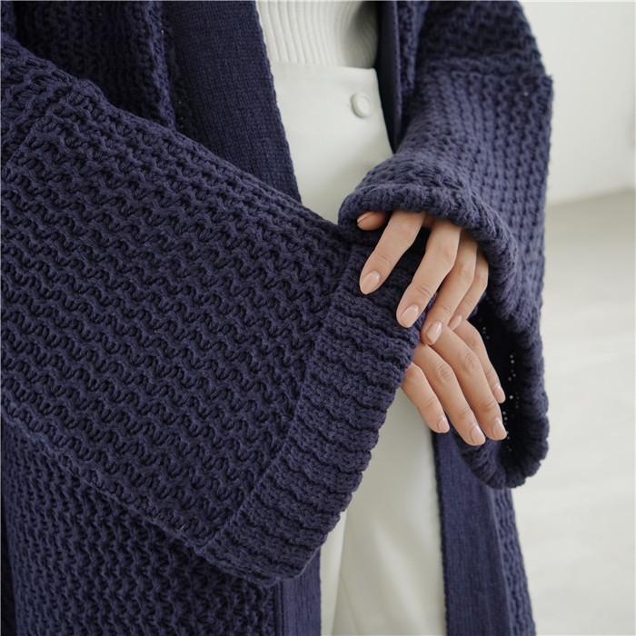 Plus Sizes Loose Knitting Women Overcoat-STYLEGOING