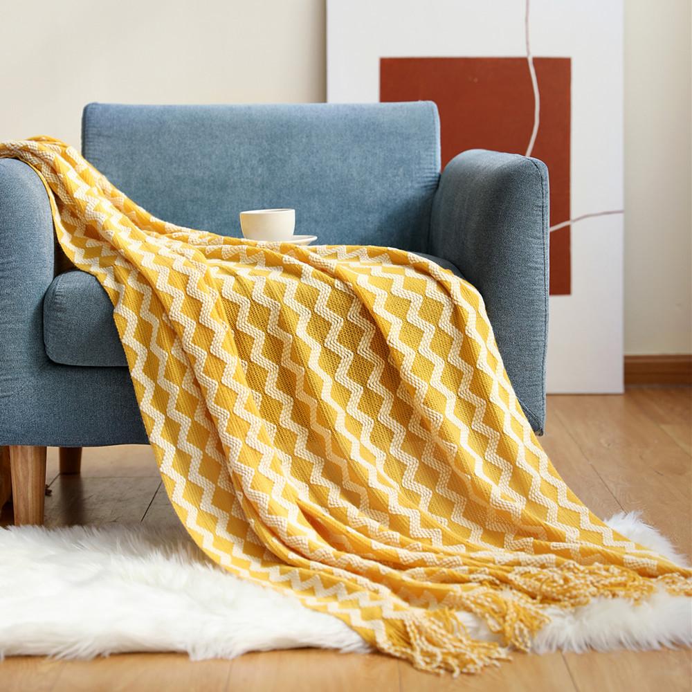 Summer Knitting Bedding Side Blanket-Ginger-127*152+15CM-Free Shipping at meselling99