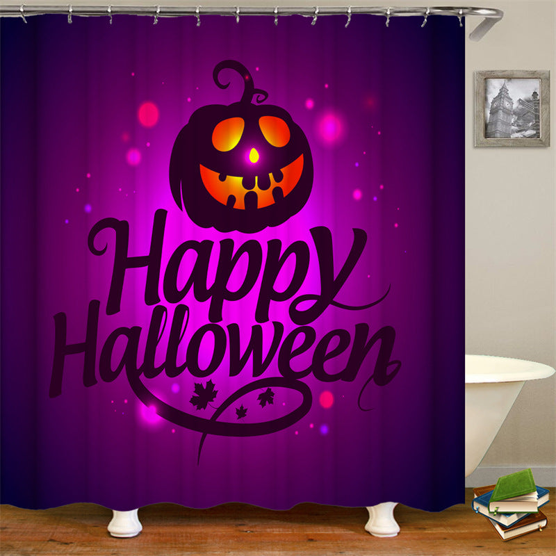 Happy Halloween Fabric Shower Curtains-STYLEGOING