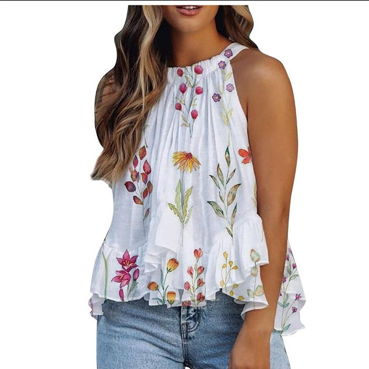 Sexy Halter Sleeveless Summer Tops