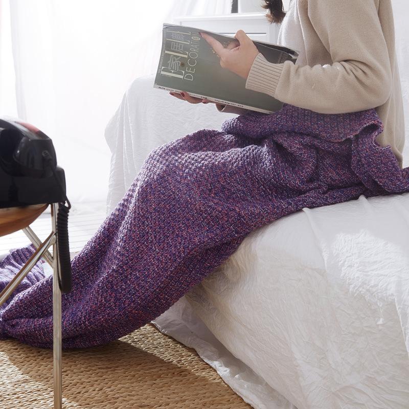 Knitting Mermaid Blanket--Free Shipping at meselling99