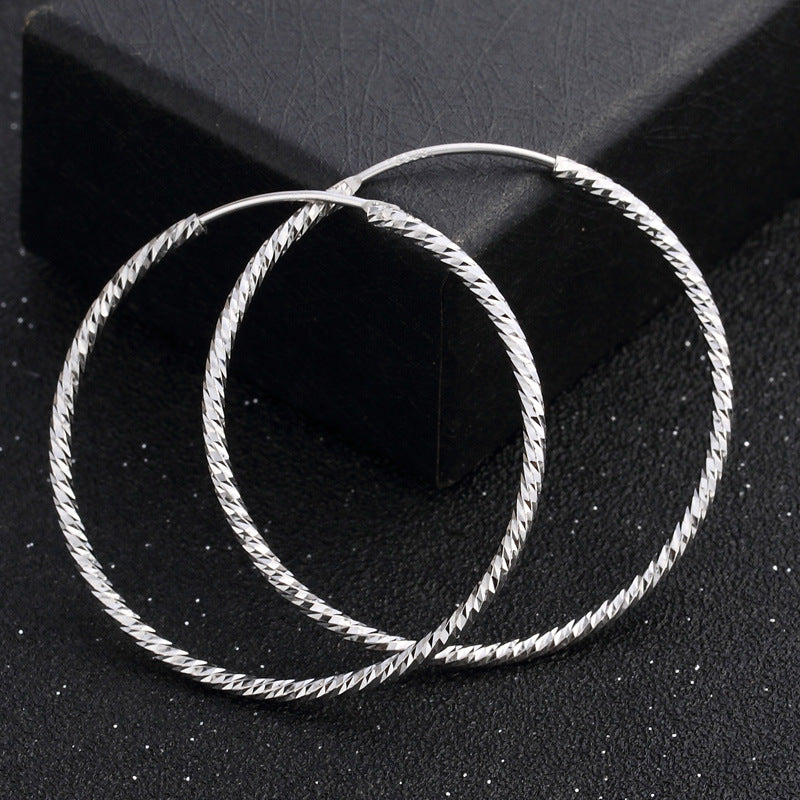 Fashion Sterling Silver Hoop Earrings for Women