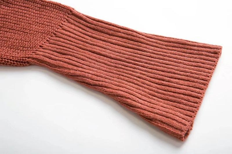 Sexy Cross Bandage Loose Knitting Sweaters-STYLEGOING