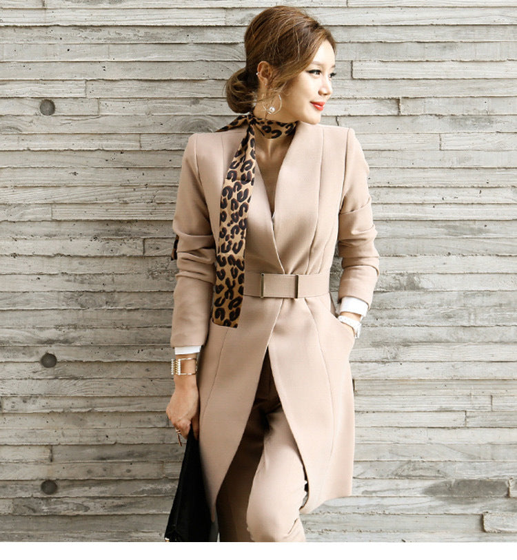 Office Lady Suits Women Blazers and Trousers