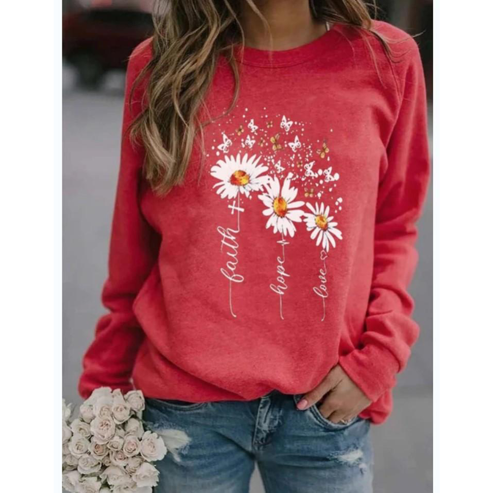 Fall Round Neck Leisure Loose Sweaters-STYLEGOING