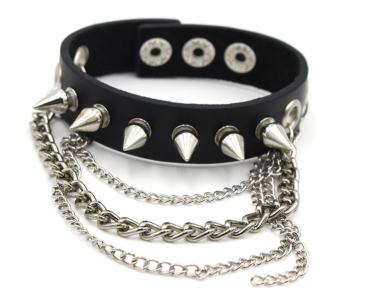 Punk Style Rivet Leather Bracelets