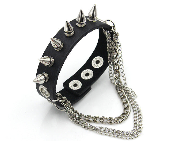 Punk Style Rivet Leather Bracelets