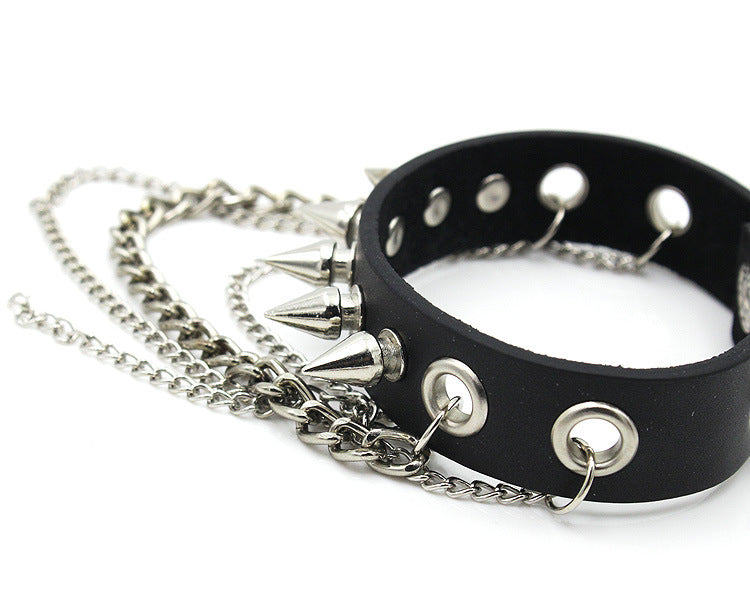 Punk Style Rivet Leather Bracelets