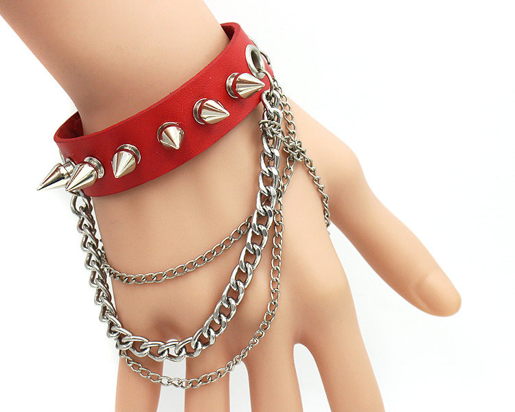 Punk Style Rivet Leather Bracelets