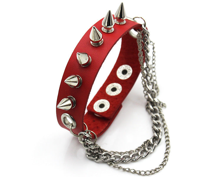 Punk Style Rivet Leather Bracelets